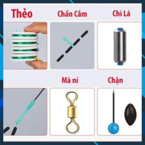 Thẻo cước câu cá buộc sẵn, về chỉ việc đi câu