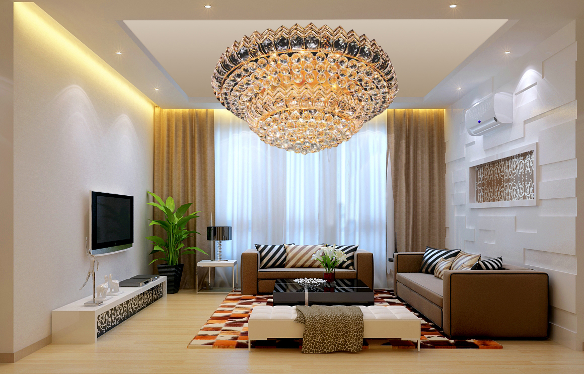 Đèn mâm ốp trần - pha lê trang trí VKT-NC-90927A có điều khiển từ xa