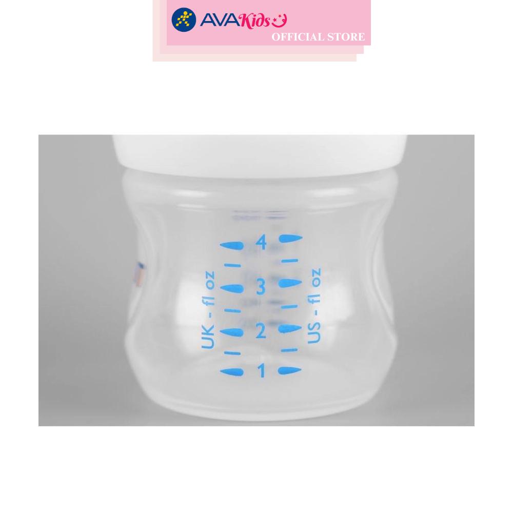 Combo 2 bình sữa nhựa PP Philips Avent SCF690/23 cổ rộng 125 ml (0 - 1 tháng)