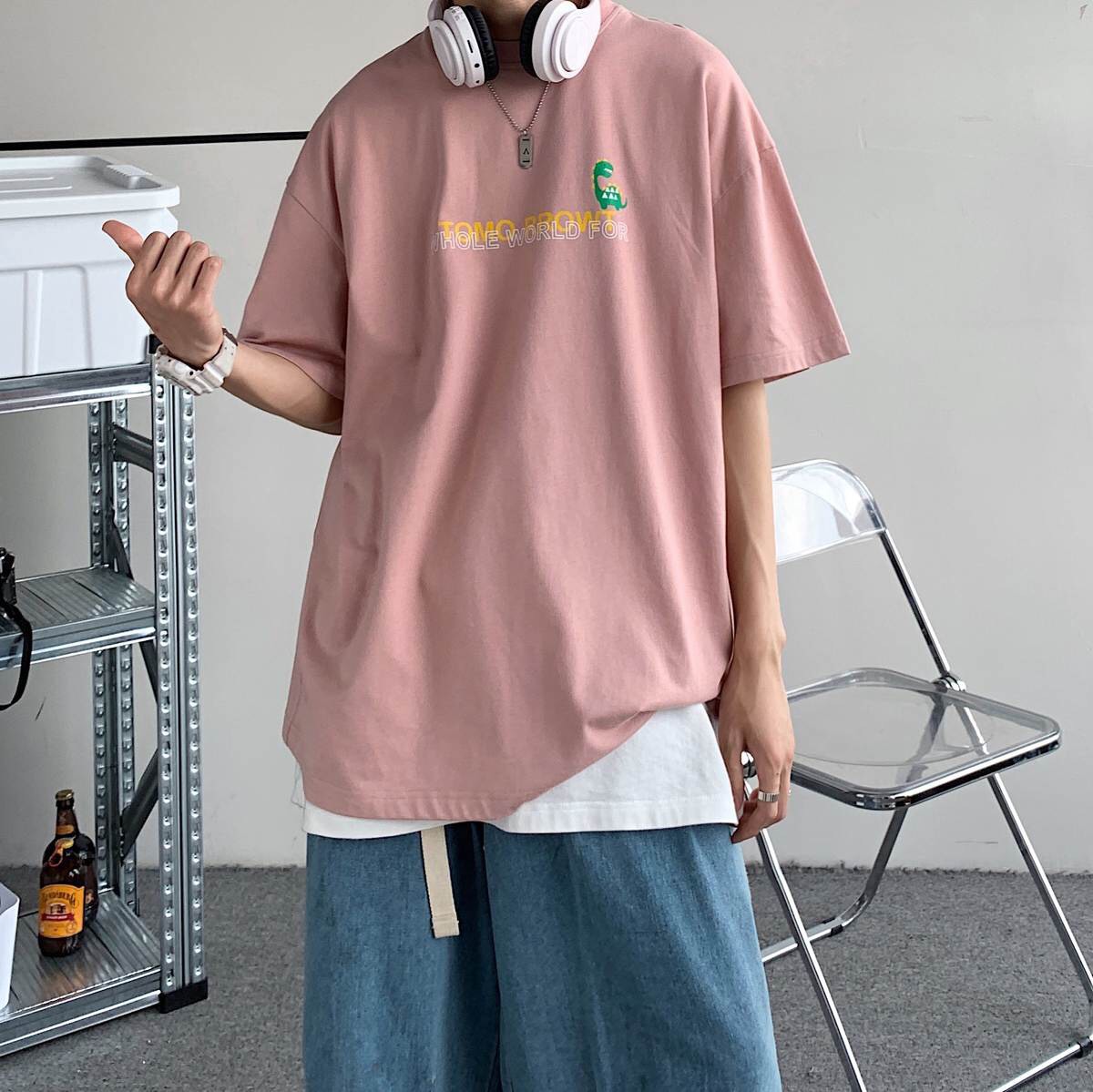 Áo Thun Nữ Tay Lỡ - Áo Phông Nam Nữ Form Rộng Freesize Vải Chất Cotton Mịn Mát Kita Unisex - TOMOROW