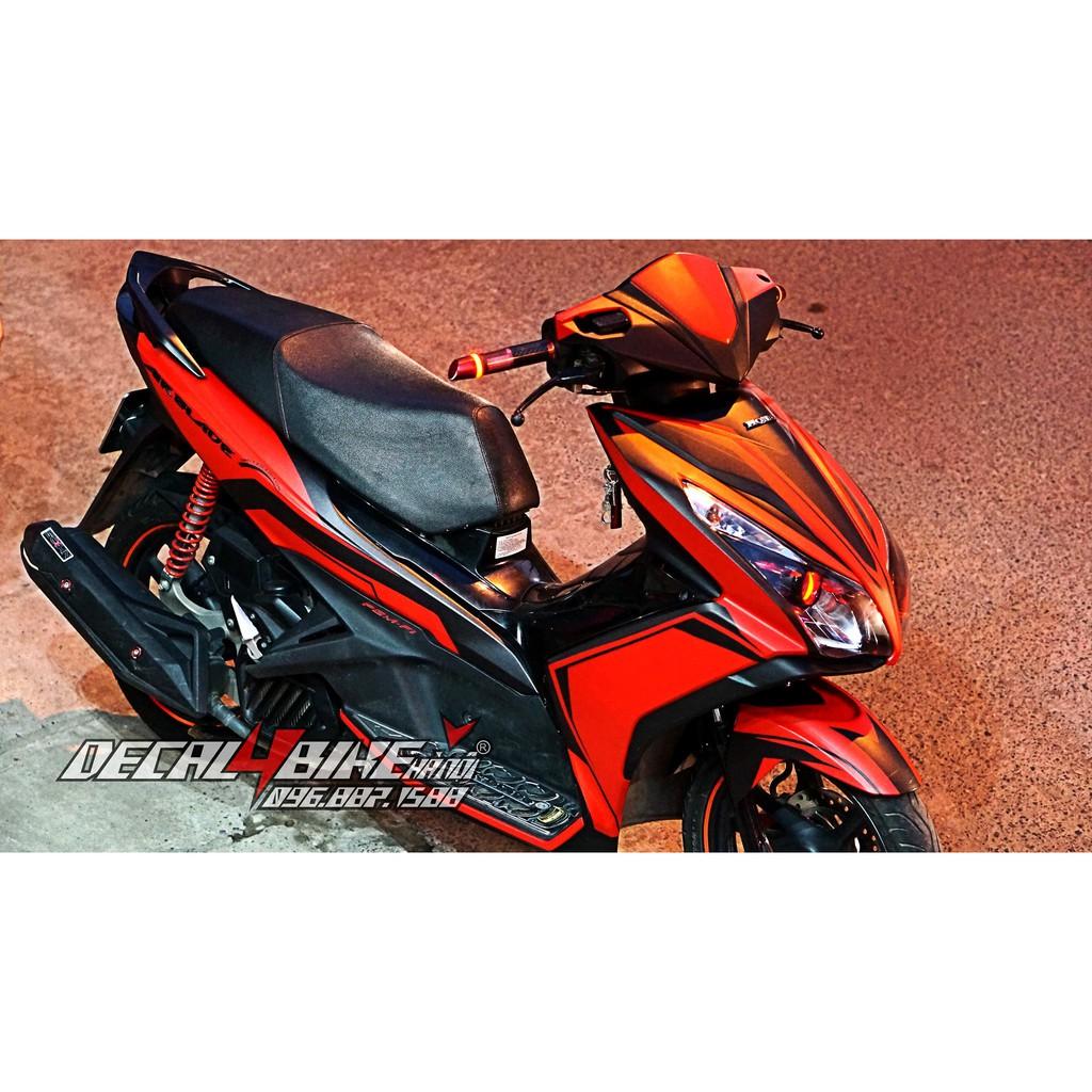 Tem trùm dành cho xe Air Blade 125 Red and Black