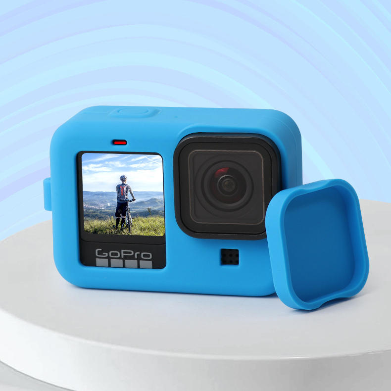 Vỏ silicon kèm nắp che cho GoPro Hero 9, GoPro Hero 10, GoPro Hero 11, GoPro Hero 12