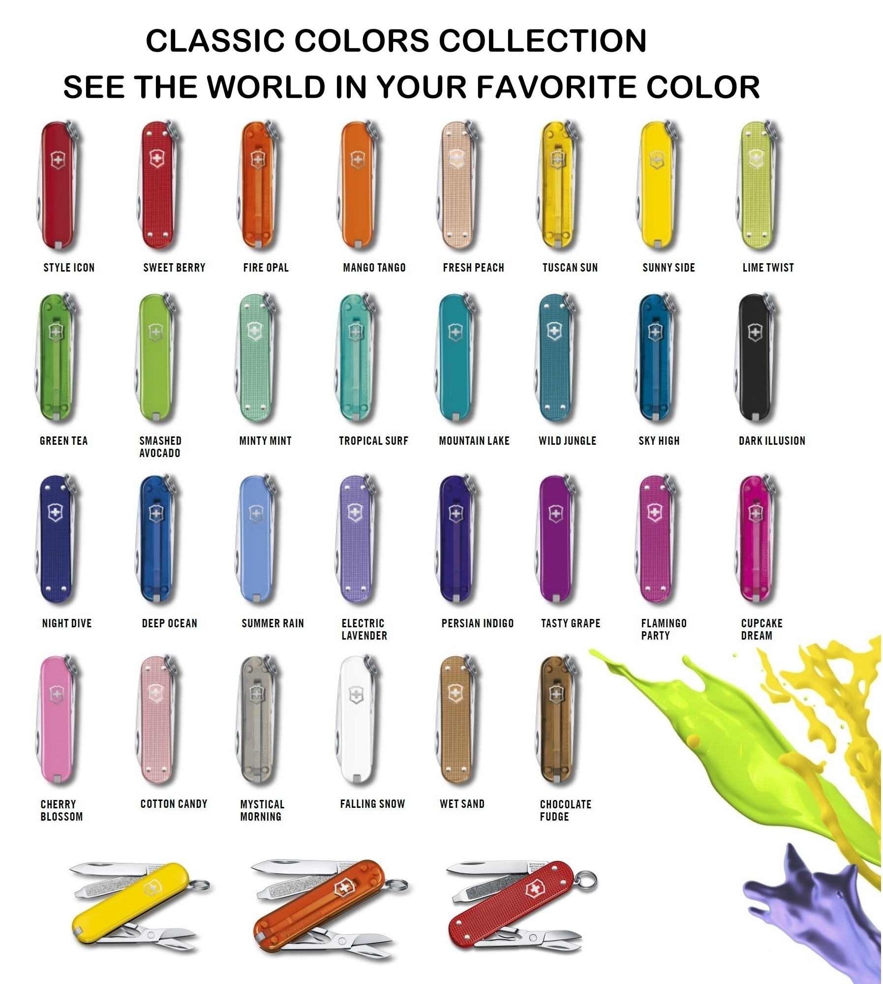 Dao đa năng Victorinox Classic SD COLORS  FUNCTIONS