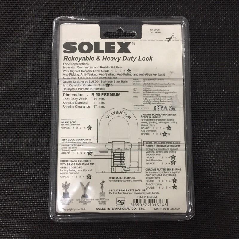 Ổ khóa Solex R55 thân đồng rộng 55mm Solex Thái Lan