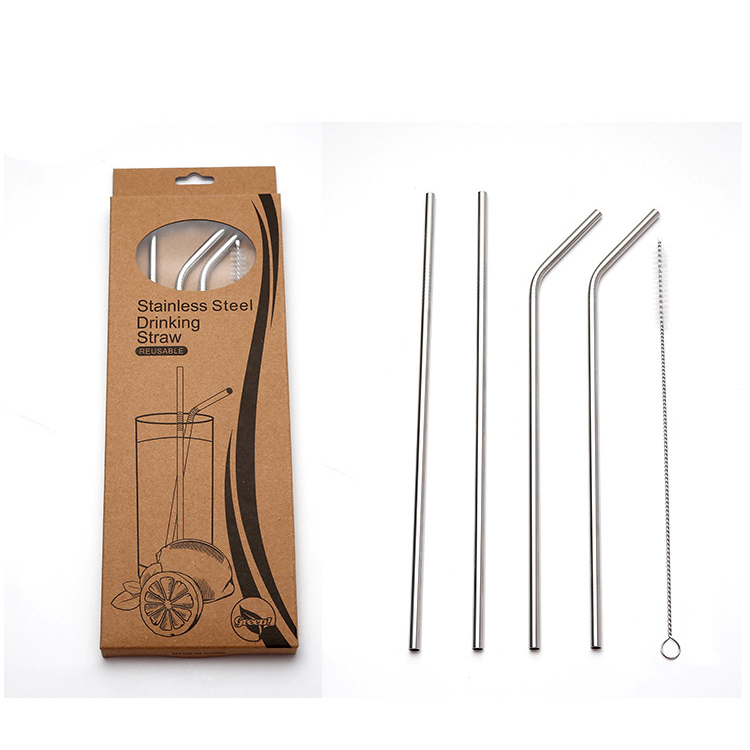 Ống Hút Kim Loại Không Gỉ Tái Sử Dụng Thân Thiện Với Môi Trường Stainless Steel Straws