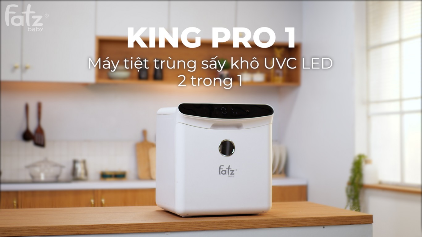 MÁY TIỆT TRÙNG SẤY KHÔ UVC LED 2 TRONG 1 35L - KING PRO 1 FB4816SL