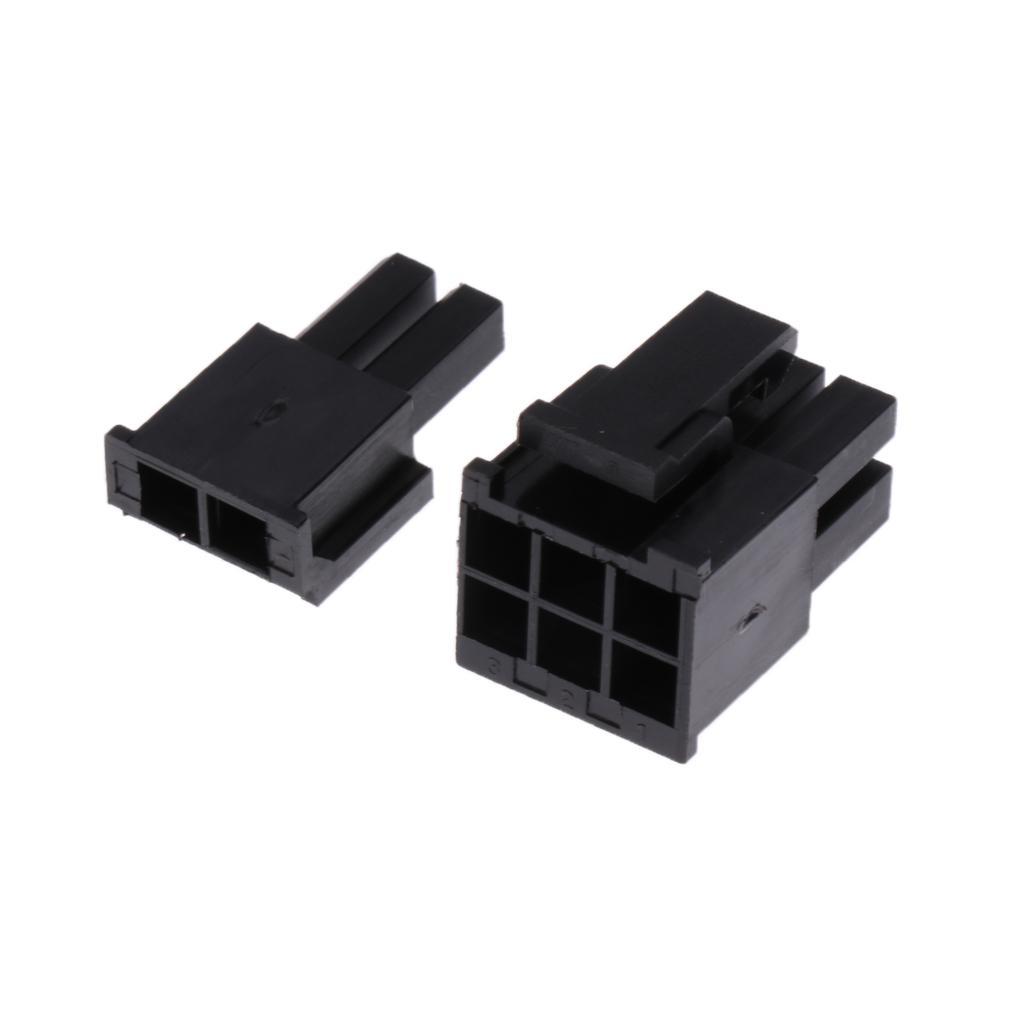 2x 50Pcs 5557 8pin ATX EPS PCI-E Connector + 400Pcs Terminal Crimp Plug