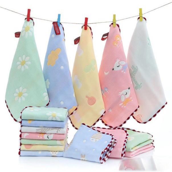 Khăn mặt cotton lee lee 6 lớp cho bé