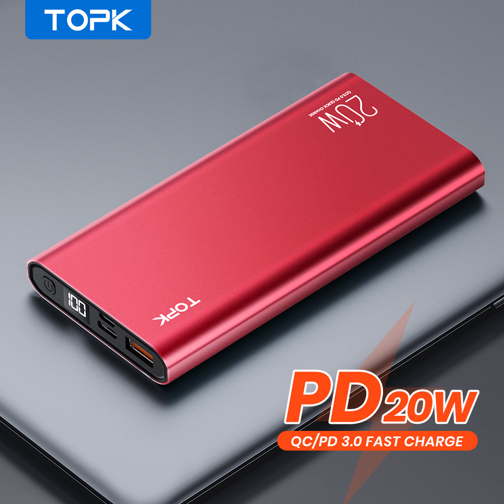 [ HÀNG CHÍNH HÃNG ] TopK Pin sạc dự phòng I1007P 10000mAh PD 20W PD 20W Sạc Nhanh Hiển Thị Điện Tử for iPhone Xiaomi Samsung HUAWEI OPOO VIVO I1007P- Phân phối chính hãng TOPK- Bảo hành 12 tháng