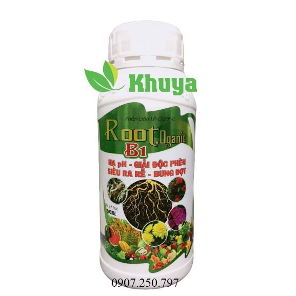 Phân bón LP Organic Root Organic B1 chai 500ml Hạ pH - Giải độc phèn - Ra Rễ - Bung Đọt