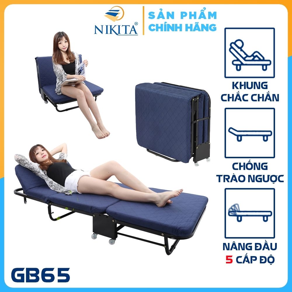 Giường thư giãn đa năng - gấp gọn 3 khúc