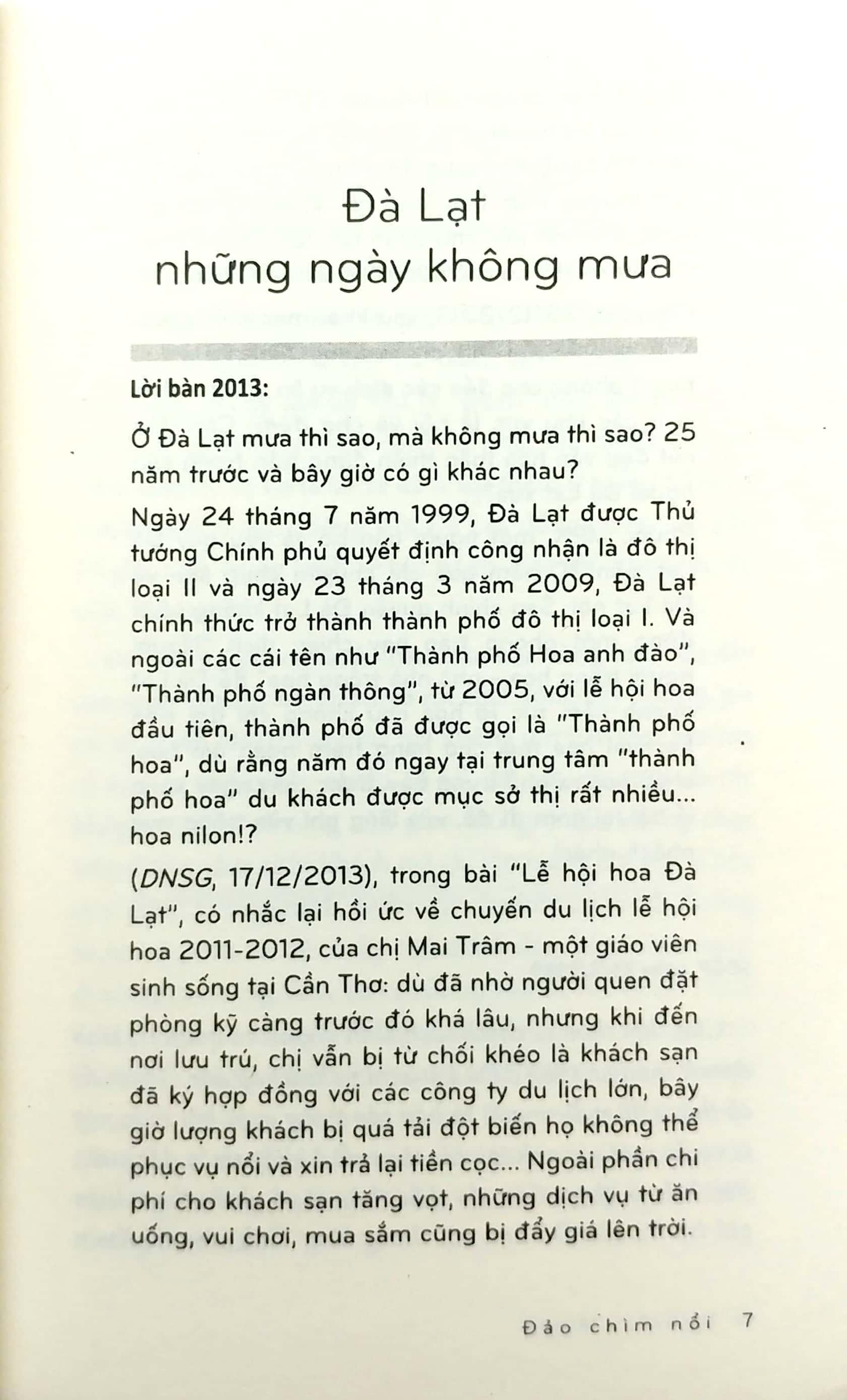 Đảo Chìm Nổi: Phóng Sự Và Ghi Chép