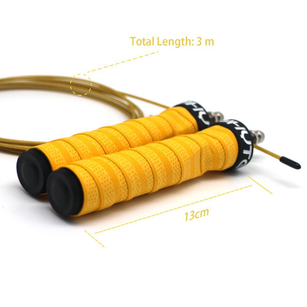 Dây Nhảy Có Trọng Số Tốc Độ Dây Nhảy Dây Có Thể Điều Chỉnh Thêm Cáp Vòng Bi Tay Cầm Chống Trượt