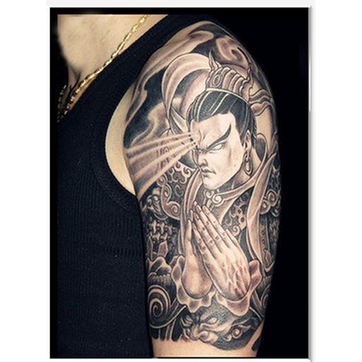 Hình xăm dán bắp tay cao cấp 15x21cm