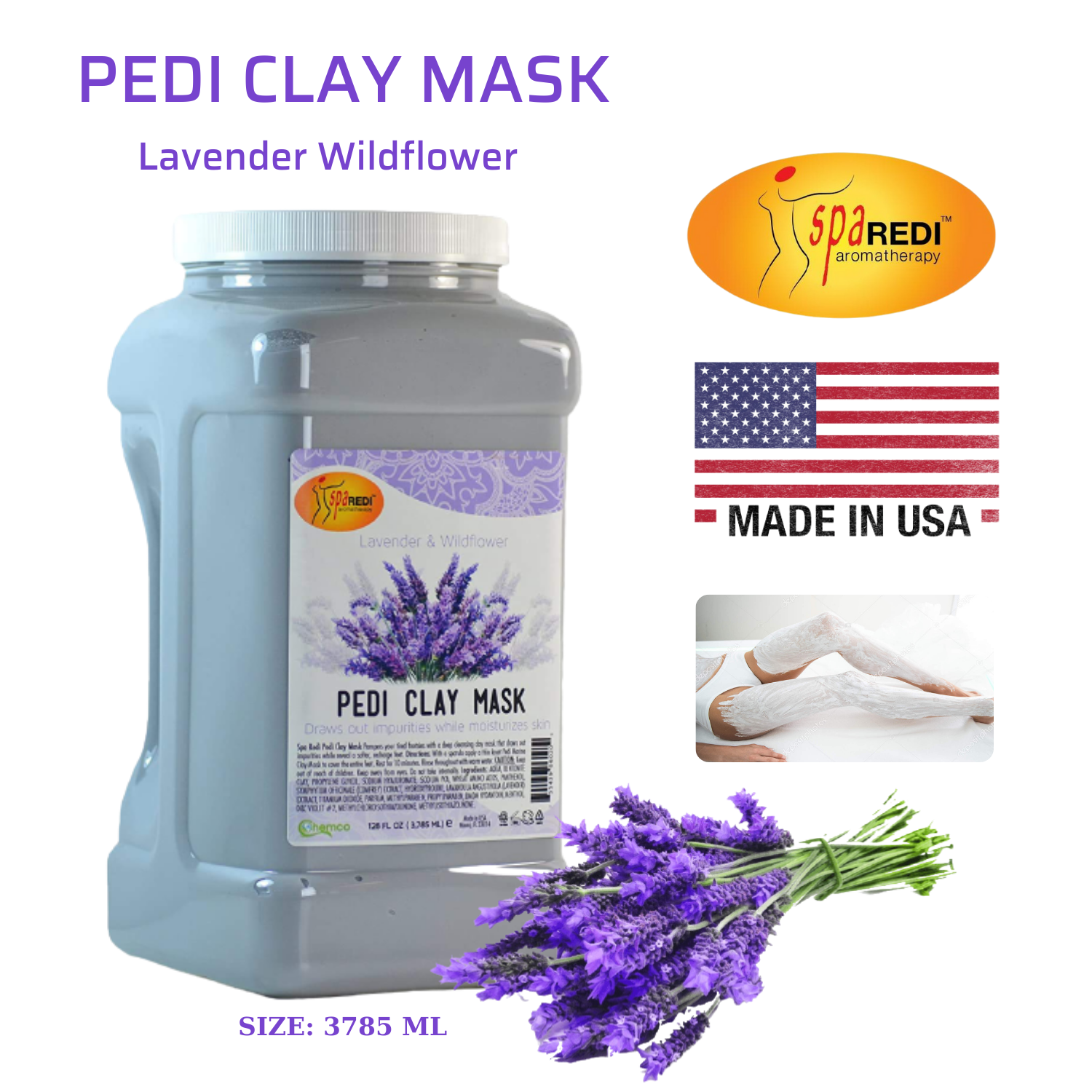 Măt nạ đất sét Pedi Clay Mask mùi Oải Hương 3785