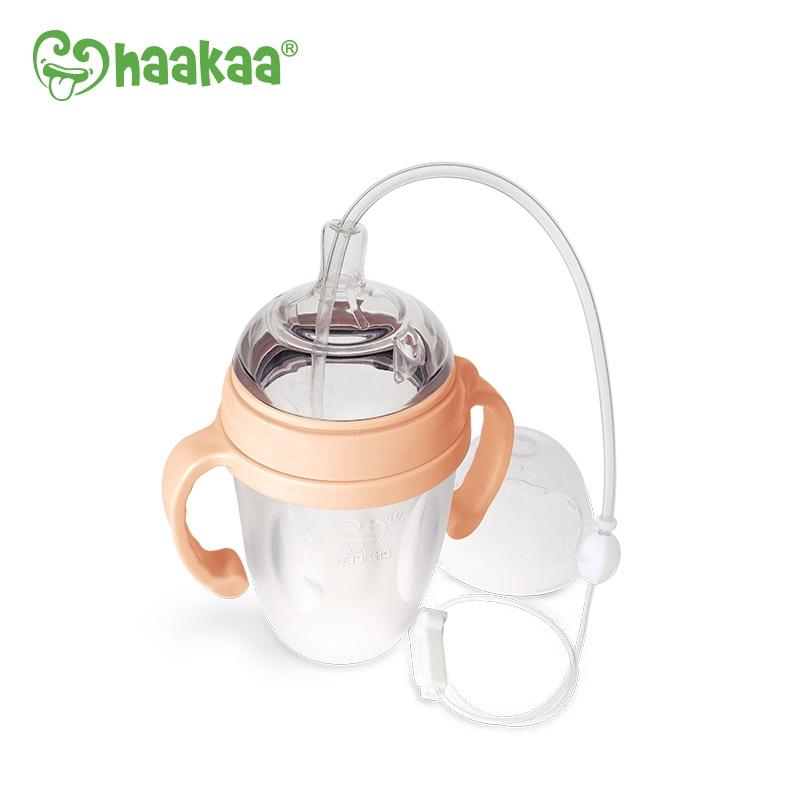 Combo Bình sữa silicone Gen.3 250ml và bộ ống hỗ trợ cho bé ti Haakaa