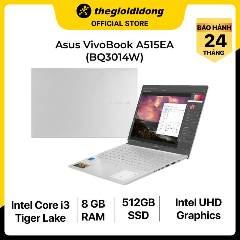 Laptop Asus A515EA i3 1115G4/8GB/512GB/15.6&quot;F/Win11/(BQ3014W)/Bạc - Hàng chính hãng