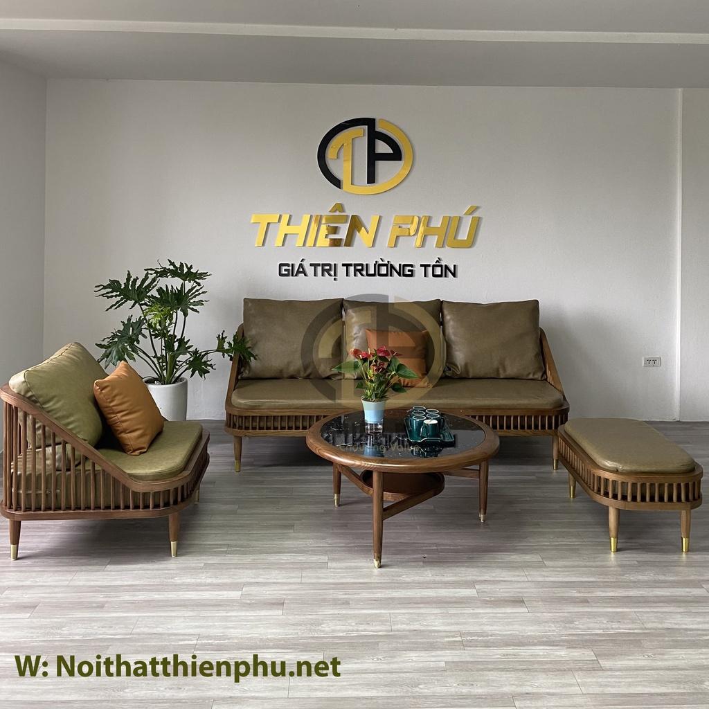 Bộ sofa KBH kết hợp bàn trà tròn Hera mới nhất cho phòng khách sang trọng