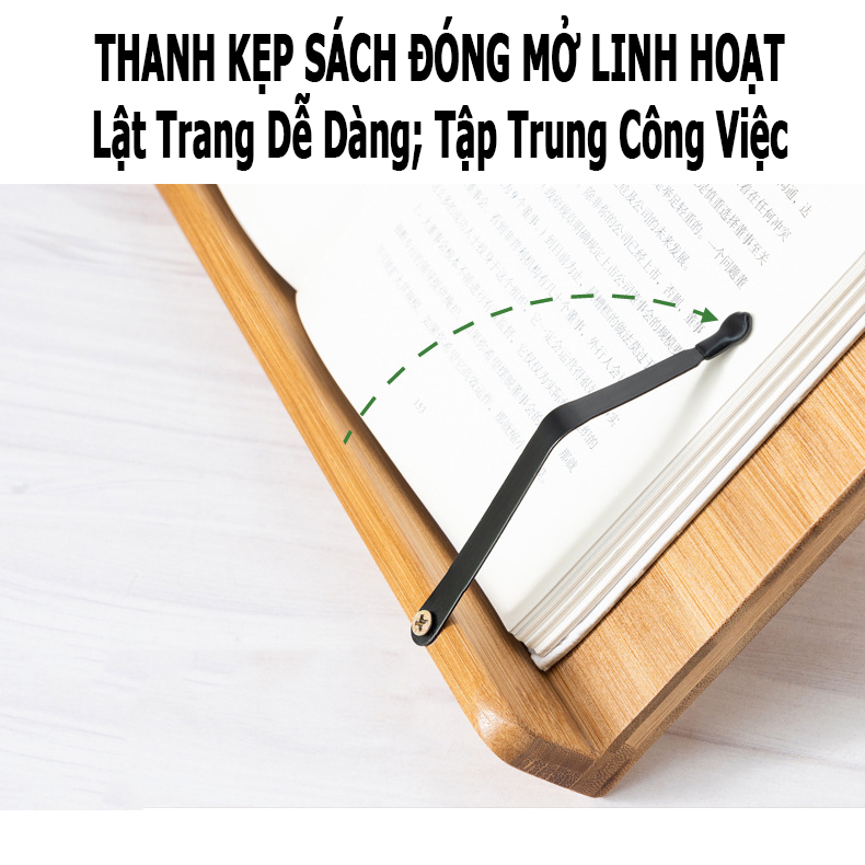 Giá Kẹp Đọc Sách Đứng Chống Cận Thị; 5 Mức Điều Chỉnh Chiều Cao; Giá Đỡ Điện Thoại, Máy Tính Bảng Để Bàn