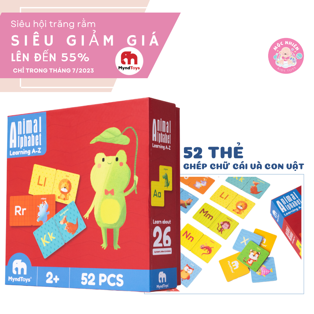 Đồ Chơi Xếp Hình MyndToys Animal Alphabet Dành Cho Các Bé Trên 2 Tuổi
