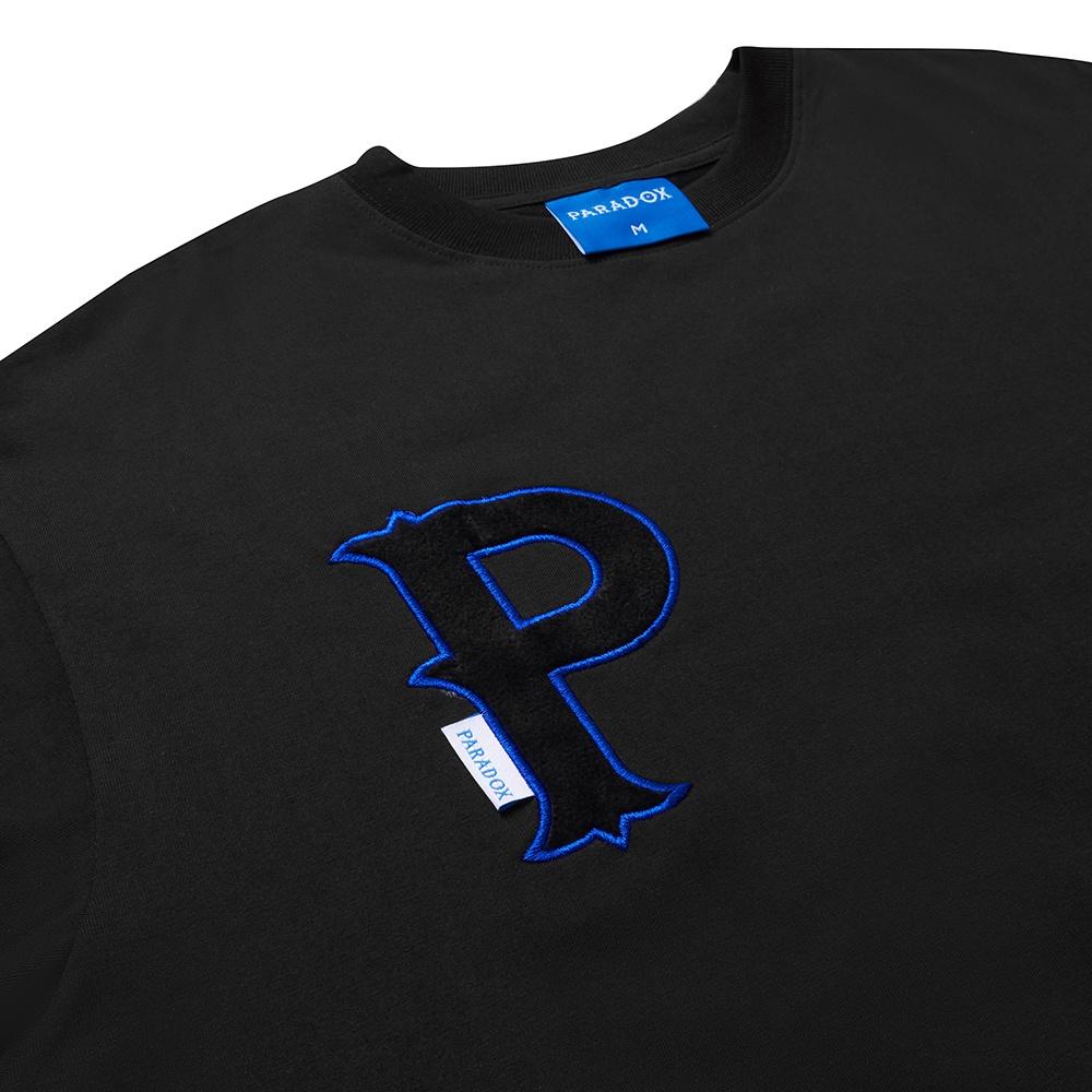 Áo thun form rộng Paradox tay lỡ - Unisex - In hình - GENUINE LOGO - Màu đen