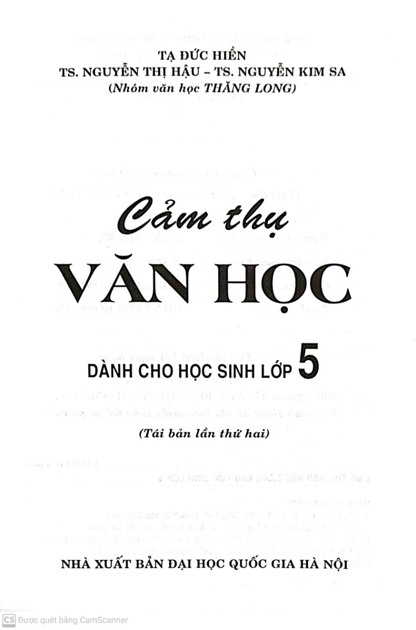 Cảm Thụ Văn Học Lớp 5