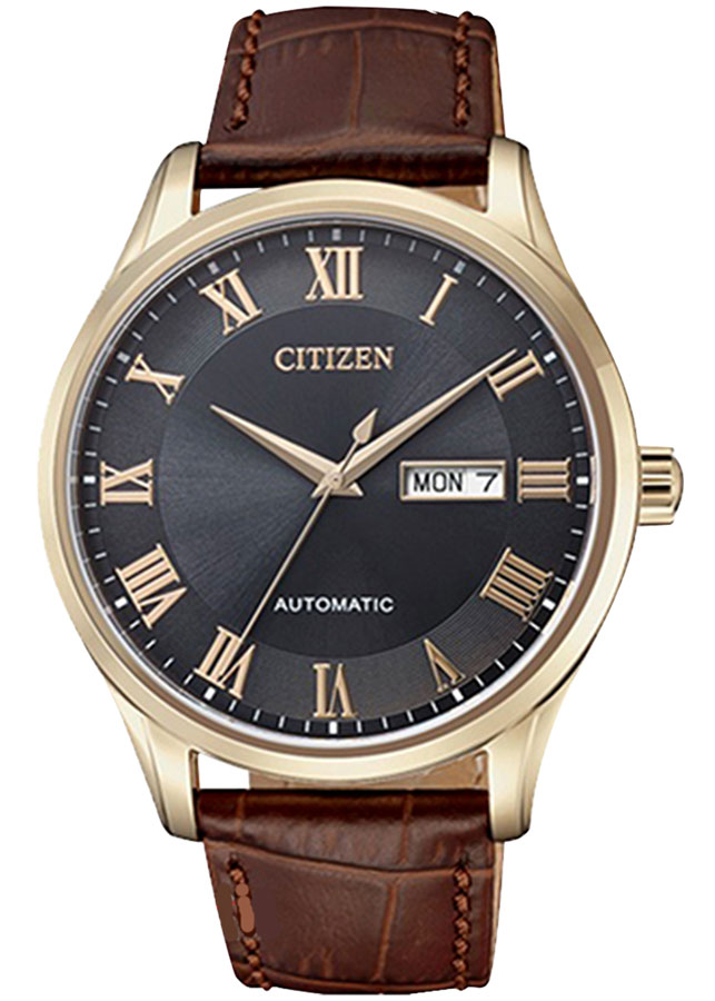 Đồng Hồ Nam Citizen Dây Da NH8363-14H - Mặt Xám