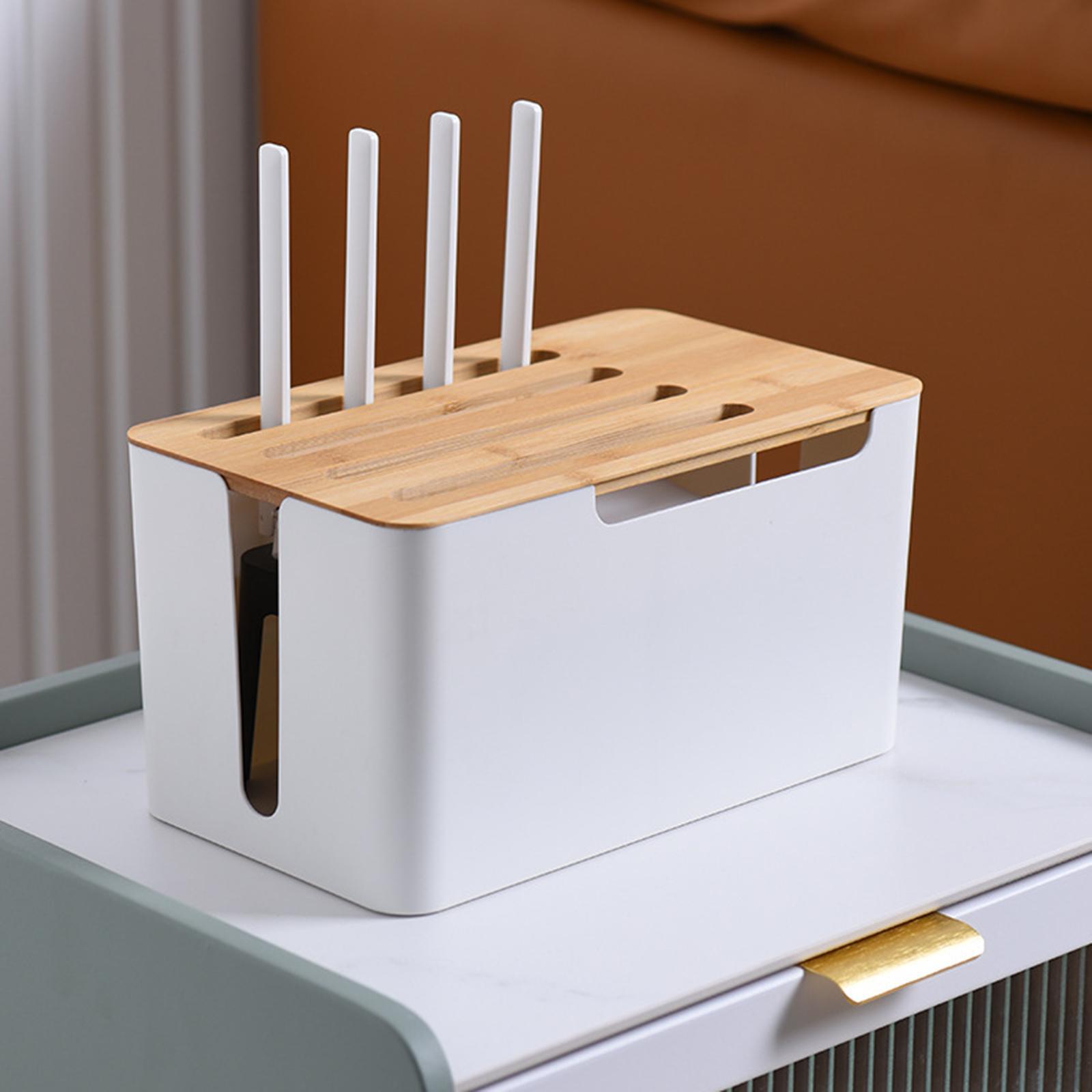 Router Shelf Storage Box Cable Management Organizer Cable Bracket for Office