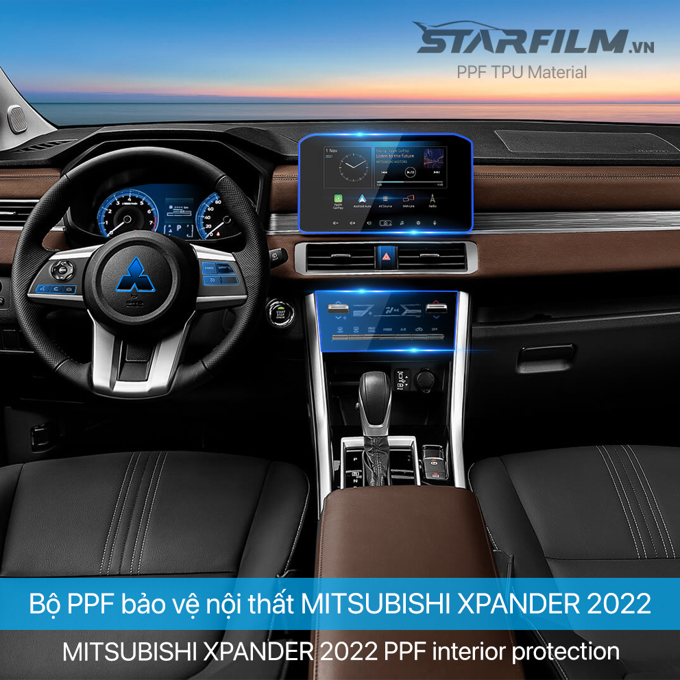 Mitsubishi Xpander 2022 PPF TPU chống xước tự hồi phục STARFILM