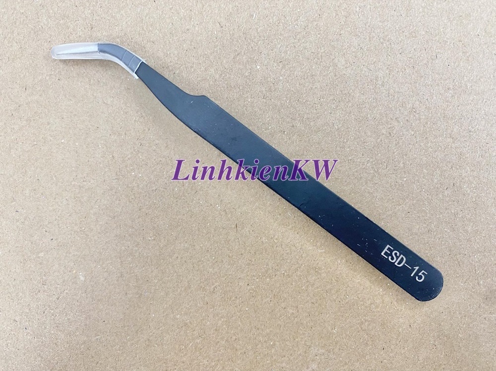 Nhíp Cong Đen Tweezers ESD-15 Sơn tĩnh Điện Mới.