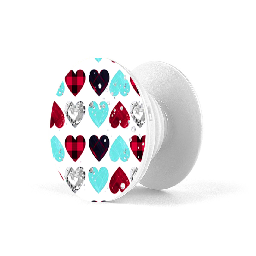 Gía đỡ điện thoại đa năng, tiện lợi - Popsockets - In hình HEART 07 - Hàng Chính Hãng