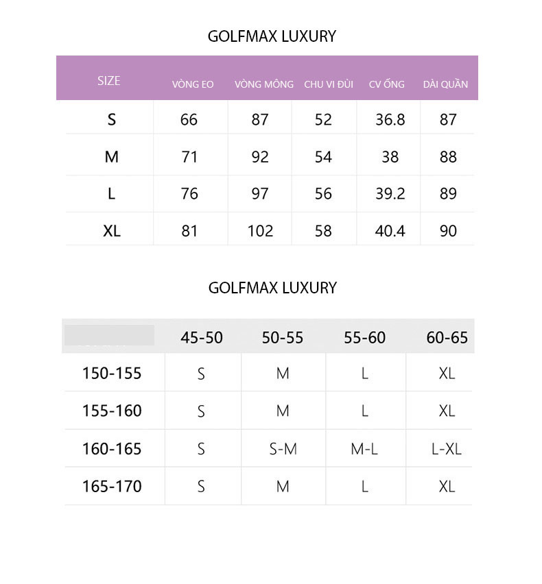 [Golfmax] Quần thể thao Golf nữ LG2110