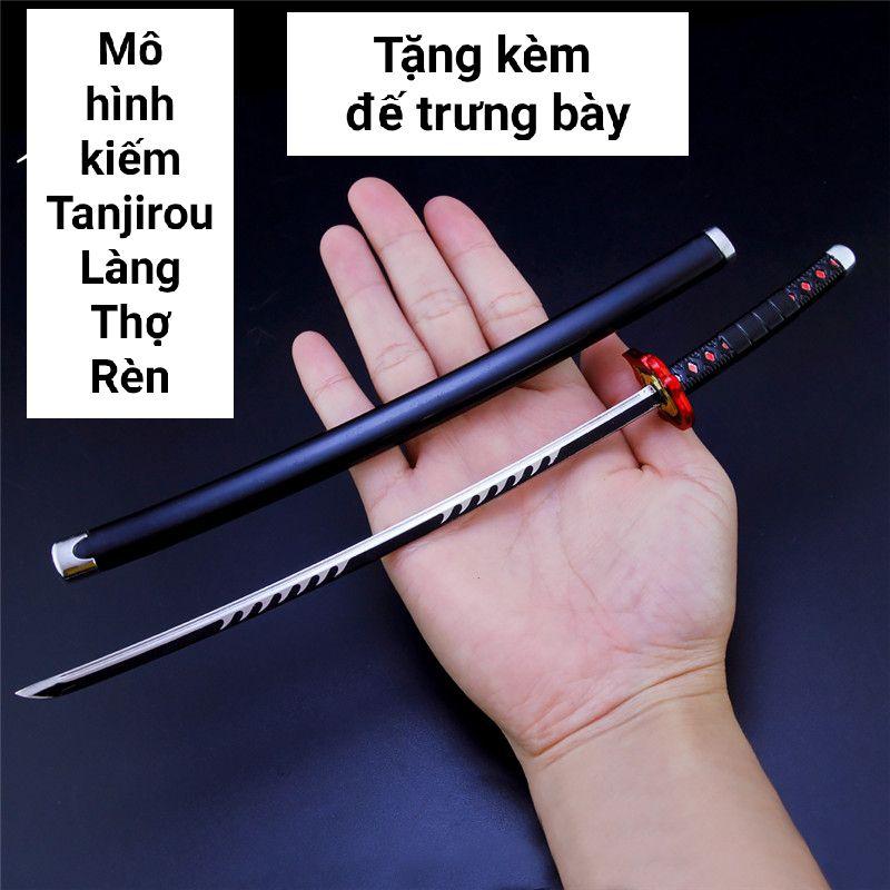 (26cm) Mô hình trưng bày Kiếm Kimetsu No Yaiba Bằng Hợp Kim Không Gỉ - Tanjirou Làng Thợ Rèn