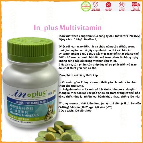 Bổ sung Canxi - vitamin và khoáng cho chó Inplus USA 2 loại sản phẩm bổ sung canci và 11 vitamin khoáng chất