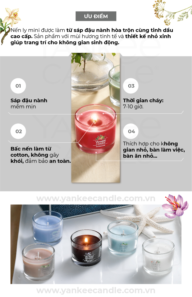 Nến li mini - Sage &amp; Citrus - Yankee Candle