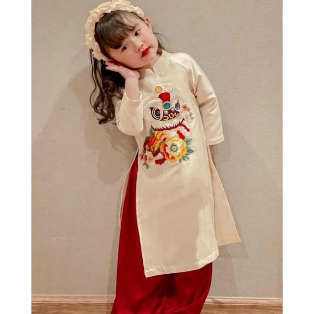Sét áo dài bé gái đẹp hịn xịn sàn chảnh hàng thiết kế cao cấp. hàng đẹp giá rẻ bao chất toàn quốc