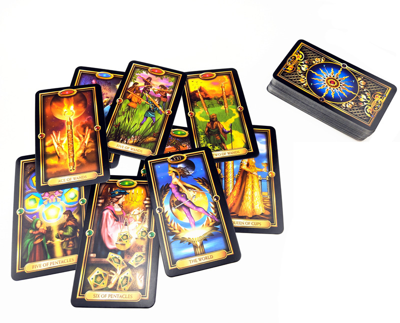 Combo Bộ Bài Bói Guidance of Fate Easy Tarot Card Cao Cấp Bản Đẹp và Túi Nhung Đựng Tarot và Khăn Trải Bàn Tarot