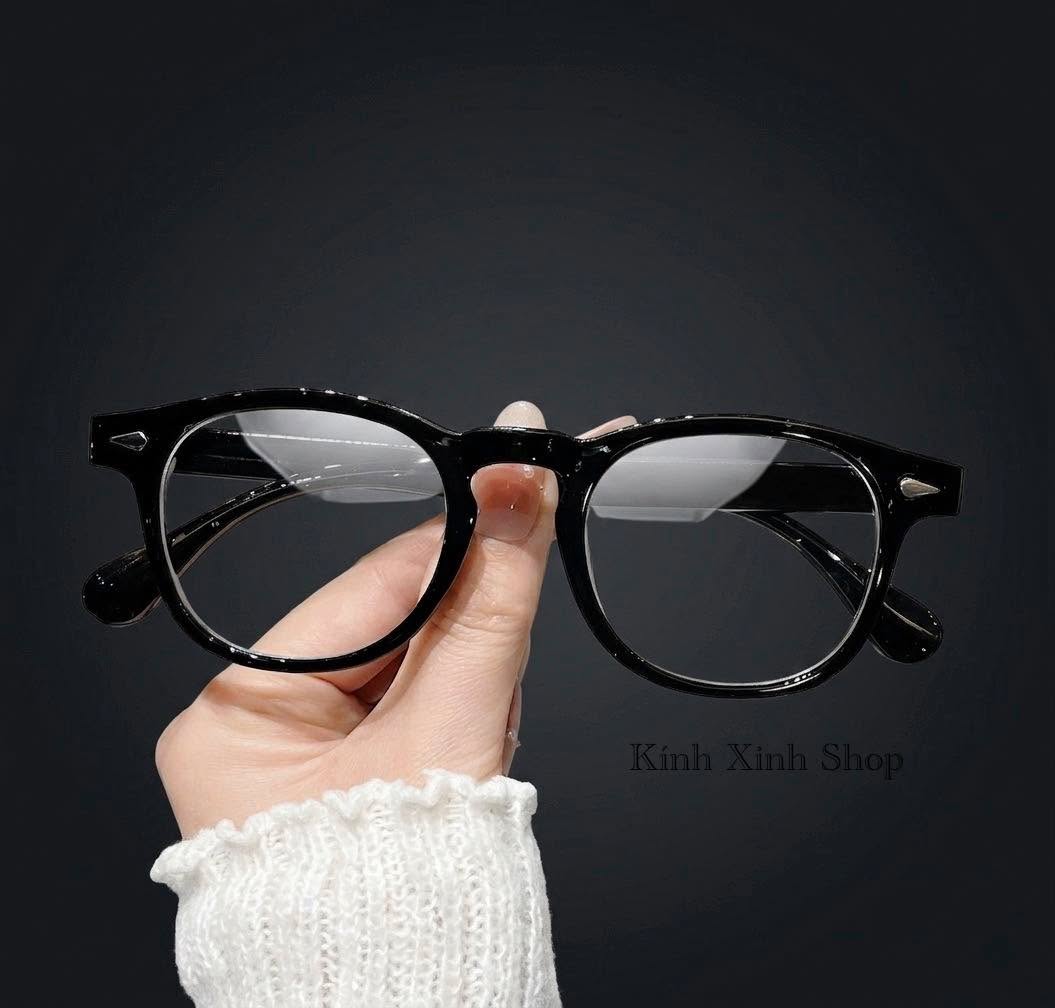 Kính mắt chống ánh sáng xanh dáng vuông nhỏ thiết kế đơn giản cho nam nữ