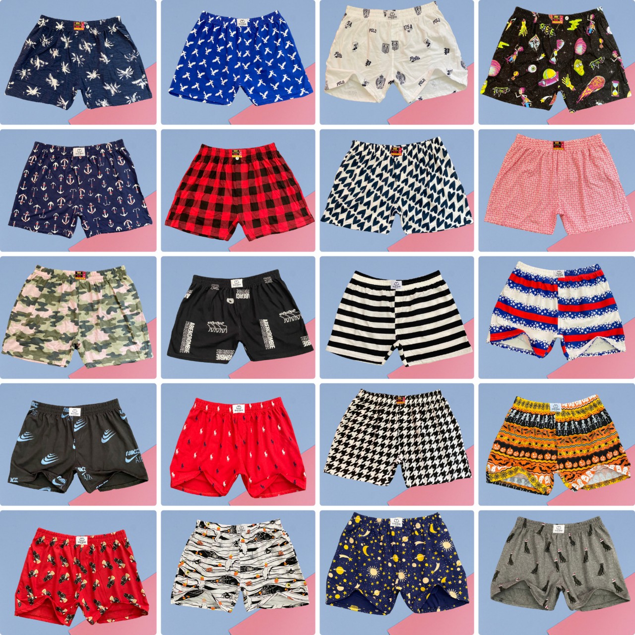 Combo 3 Quần đùi ngủ nam, quần short nam ngắn mặc nhà bigsize thun cotton 2 chiều co giãn