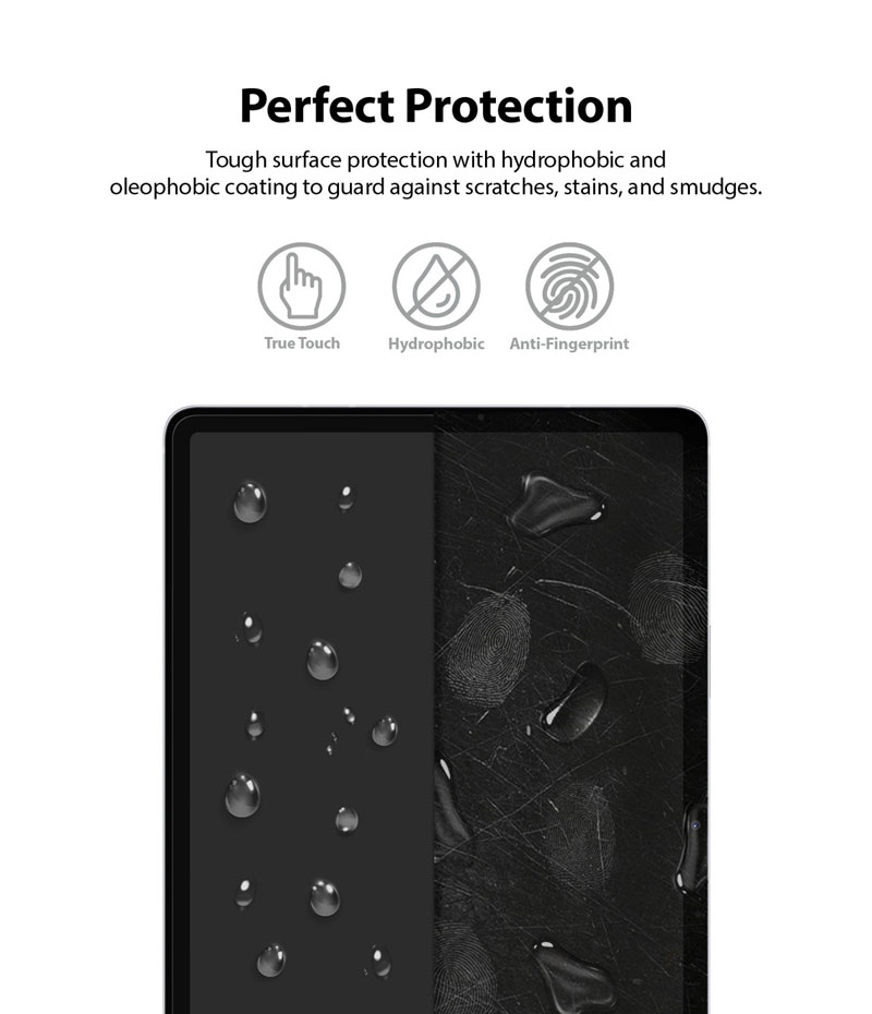 Dán cường lực màn hình dành cho Samsung Galaxy Tab S9/S9 FE/S8/S7 Ringke Tempered Glass - Hàng Chính Hãng