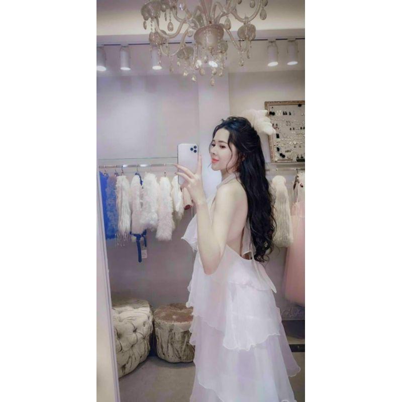Đầm maxi bông