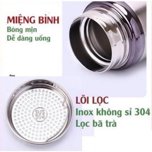 Bình Giữ Nhiệt Nóng Lạnh GOOD VACUUM Dung Tích Lớn, Bình Chân Không Cách Nhiệt Kèm Bộ Lọc Thể Thao Bằng Thép Không Gỉ