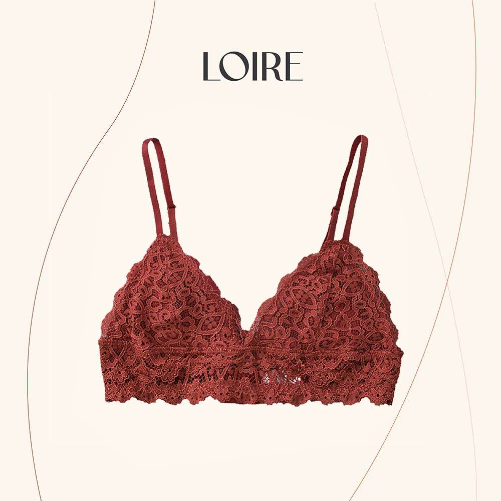 Áo lót Bralette ren LOIRE BRR03 đệm liền +  không gọng  + chất liệu ren cao cấp