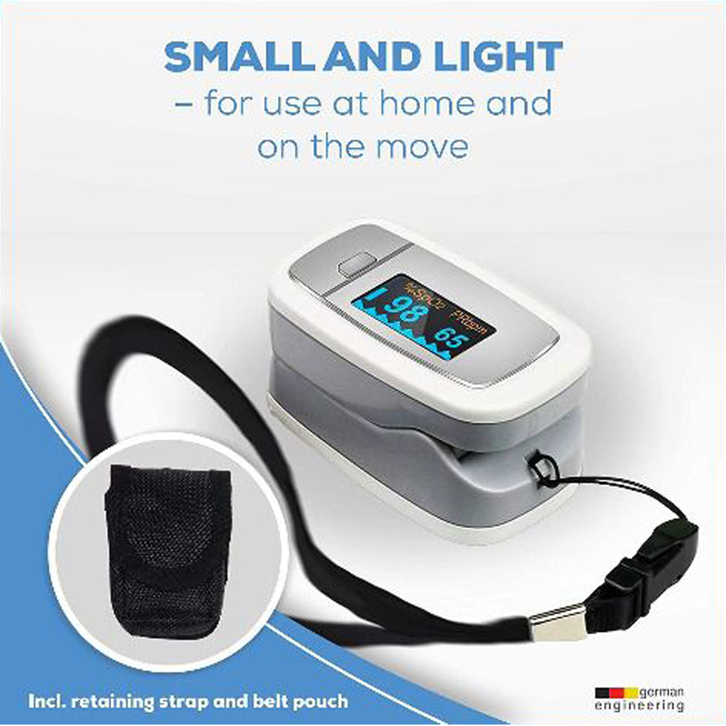 Máy Đo Nồng Độ Oxy Trong Máu Và Nhịp Tim Beurer PO30 | Màn Hình LCD , Chức Năng Dải Sóng Điện Tim Đồ