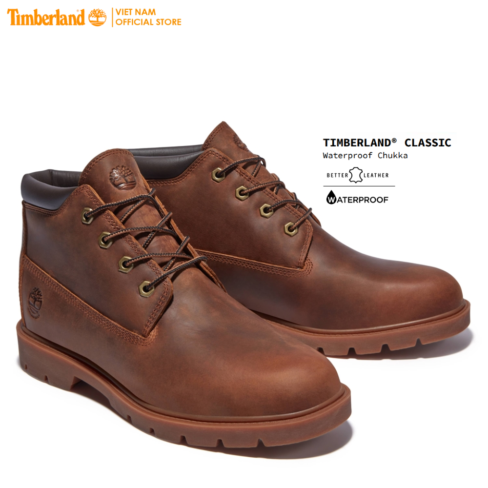 Timberland Giày Nam Boot Cổ Trung Basic Chukka WP w/ Suede Rust Nubuck TB0A2QSS5J