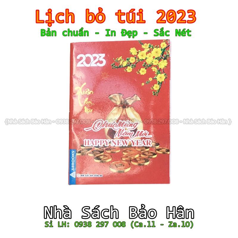 Lịch cầm tay, lịch bỏ túi 2023 tiện lợi ghi chú nhắc nhở (KT: 7x10cm) - GIAO NGẪU NHIÊN MẪU ẢNH