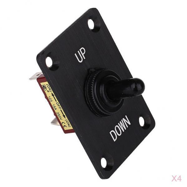 4pcs Boat 3 Pin Up Down On/  Momentary Toggle Switch Panel 12V 15A