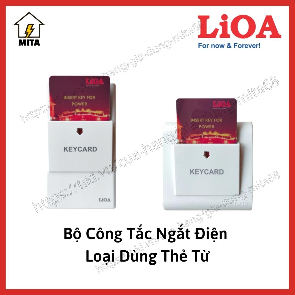 Bộ công tắc ngắt điện LiOA loại dùng chìa khóa thẻ 30A 250V