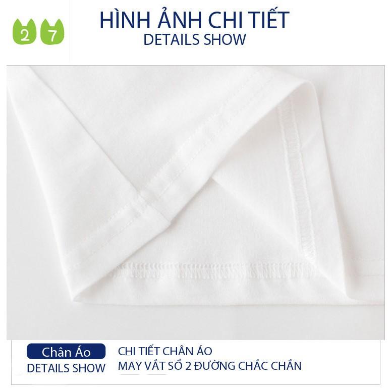 Áo Thun Dài Tay Cho Bé Gái 27Home In Hình Dễ Thương Chất Cotton Xuất Âu Mỹ 019