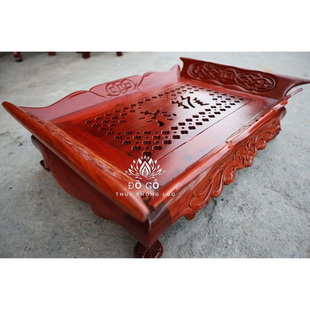 Khay trà thuyền-khổng minh-Bàn trà phòng khách gỗ hương